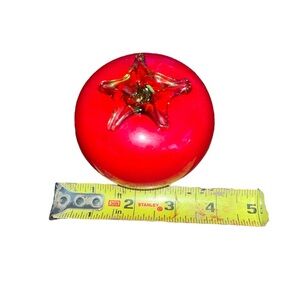 VTG Murano style hand blown glass tomato